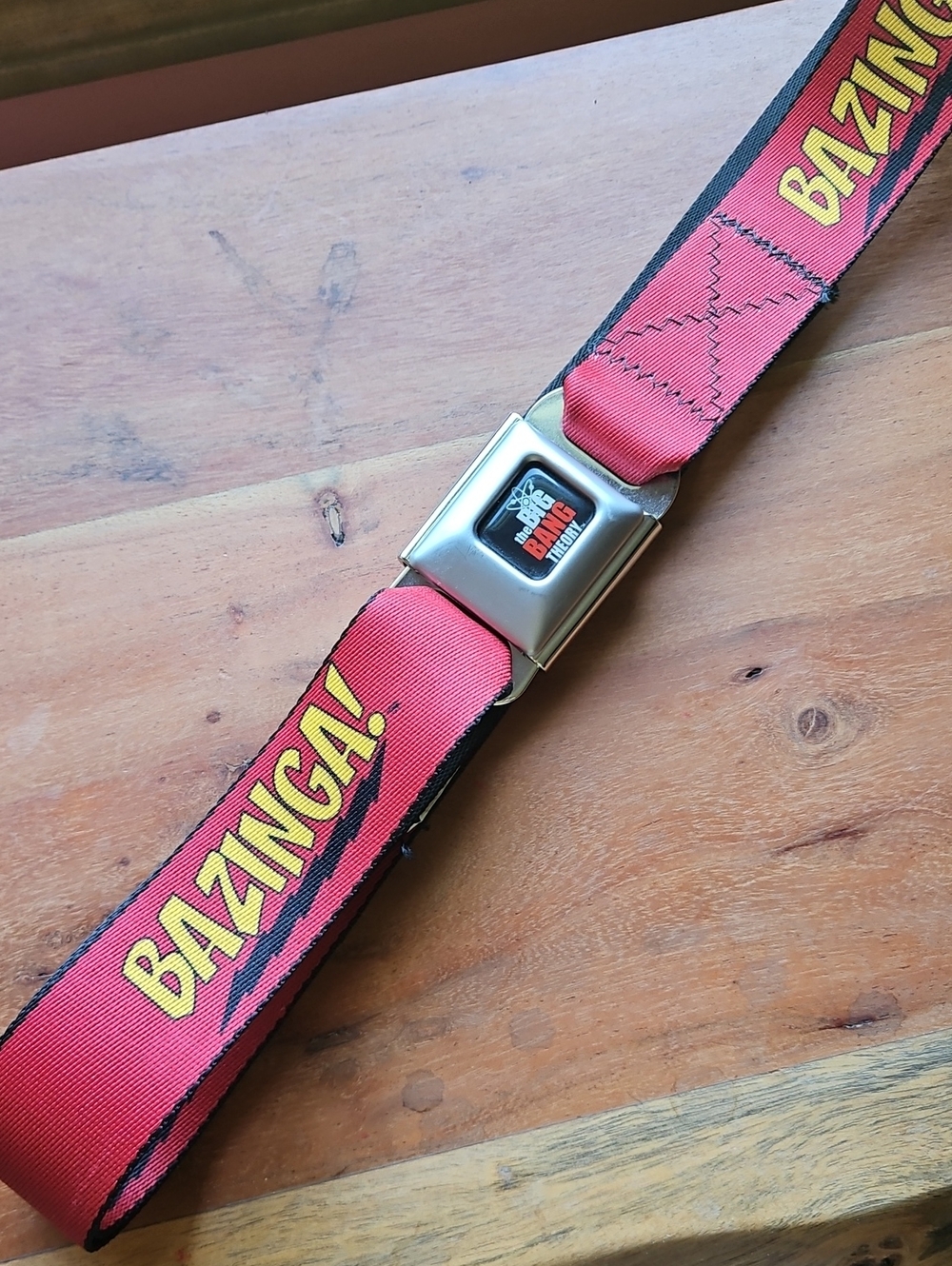 Buckle-Down "BAZINGA!" Seatbelt-Style Belt Big Bang Theory